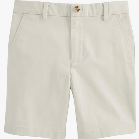 Vineyard Vines‎ Boy’s Size 12 Cotton Blend Stretch Breaker Shorts in Stone - Picture 1 of 11
